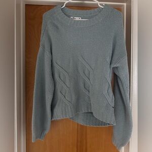 Women's Cable Knit Sweater - Teal